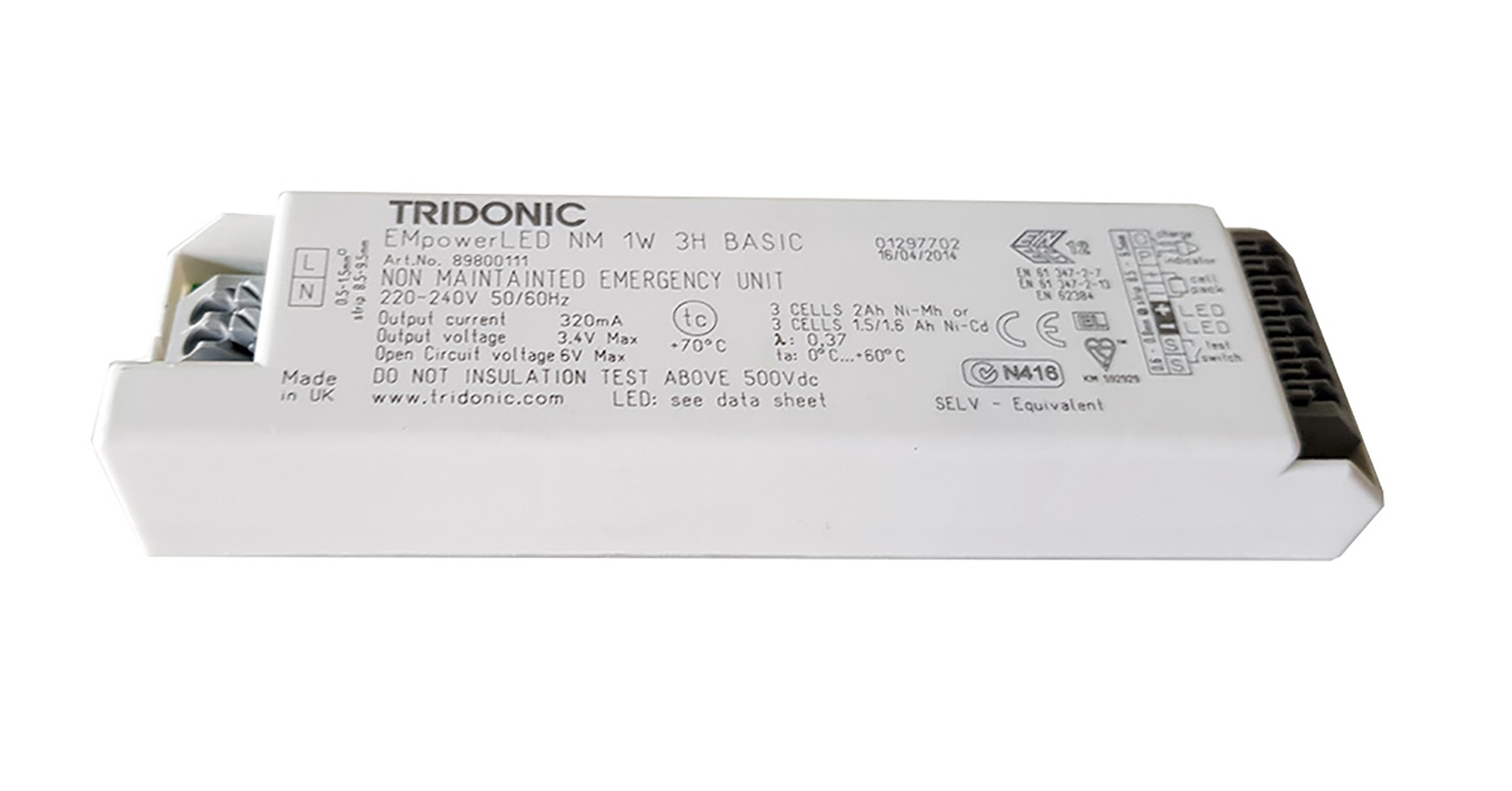 EMpowerLED Emergency Luminaires Tridonic Emergency Conversion Kit EMpowerLED Emergency Luminaires Tridonic Emergency Conversion Kit